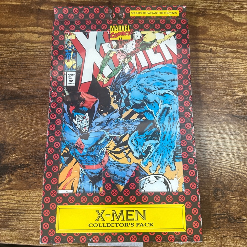 Marvel Comics X-Men Collector's Pack New Sealed 5 Comics X-Force Trading Card 93